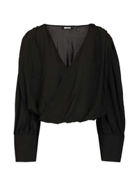 Rotate Women Long Sleeve V-Neck Top