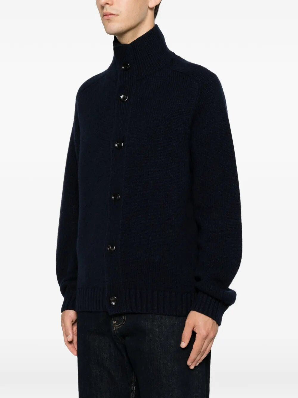 Tom Ford Men Coarsehair Cashmere Full Button Cardigan
