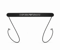 Emporio Armani Black Rubber Eyewear Strap