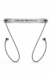 Emporio Armani Silver Rubber Eyewear Strap
