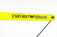 Emporio Armani Neon Yellow Rubber Eyewear Strap