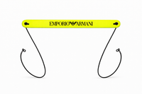 Emporio Armani Neon Yellow Rubber Eyewear Strap