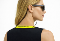 Emporio Armani Neon Yellow Rubber Eyewear Strap
