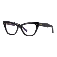 Valentino Eyeglasses Cat Eye Full Rim, Havana Frame and Clear Demo Lens Lens VLX-140B