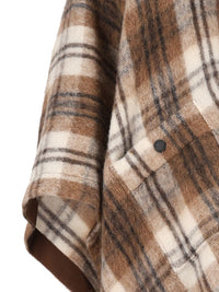 Moncler Grenoble Women Cape With Shearling Collar