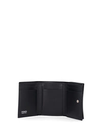 Fendi Fendi Women Mini Trifold Leather Wallet