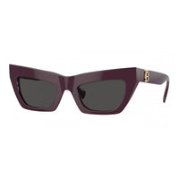 Burberry Sunglasses Cat Eye Full Rim, Bordeaux Frame and Dark Grigio Lens BE4405397987