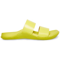 Libraa Womens Faux Leather Slip On Footbed Sandals