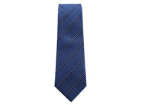 Emporio Armani Blue Striped 100% Silk Mens Tie