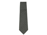 Emporio Armani Black Geometric 100% Silk Mens Tie