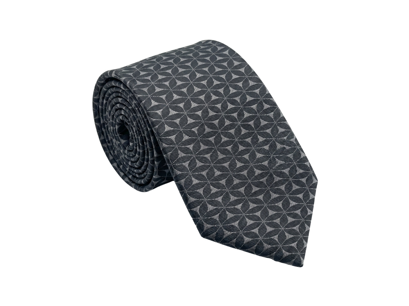 Emporio Armani Black Star 100% Silk Mens Tie