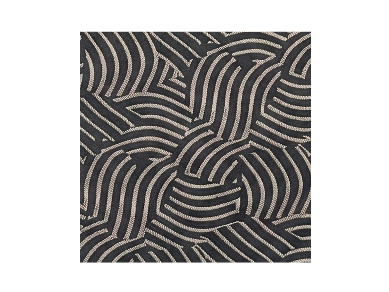 Emporio Armani Black Swirls 100% Silk Mens Tie