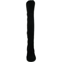 Pam Womens Zipper Ribbed Knit Over-The-Knee Boots