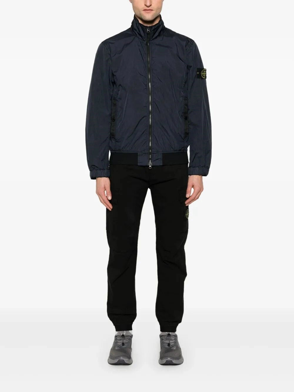 Stone Island Men Garment Dyed Crinkle Reps Ny Jacket