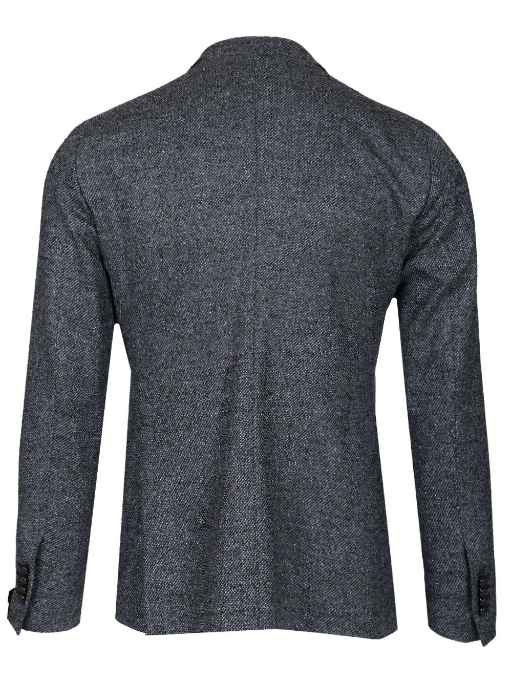 Tagliatore Men Double-Breasted Wool And Silk Blazer