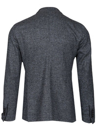 Tagliatore Men Double-Breasted Wool And Silk Blazer