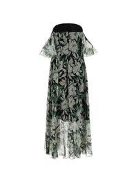 Loewe Women Long Dress With Floral Print
