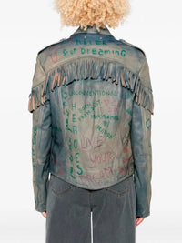 Golden Goose Women `Journey` Full Zip Jacket `Olimpia` Lettering