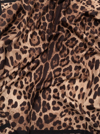 Dolce & Gabbana Women Leopard-Print Silk Twill Foulard (90X90)