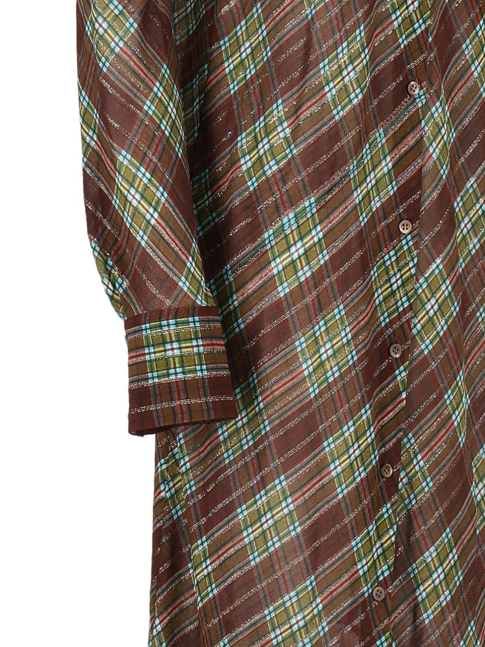 Dries Van Noten Women Shirt Dress With Lurex Threads