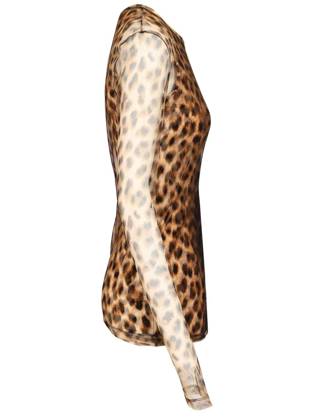 Sportmax Women Bi-Material Animalier Top
