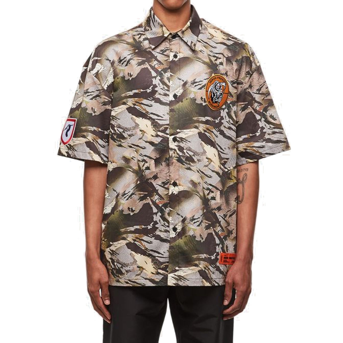 Heron Preston Heron Preston Camouflage Popline Shirt Men