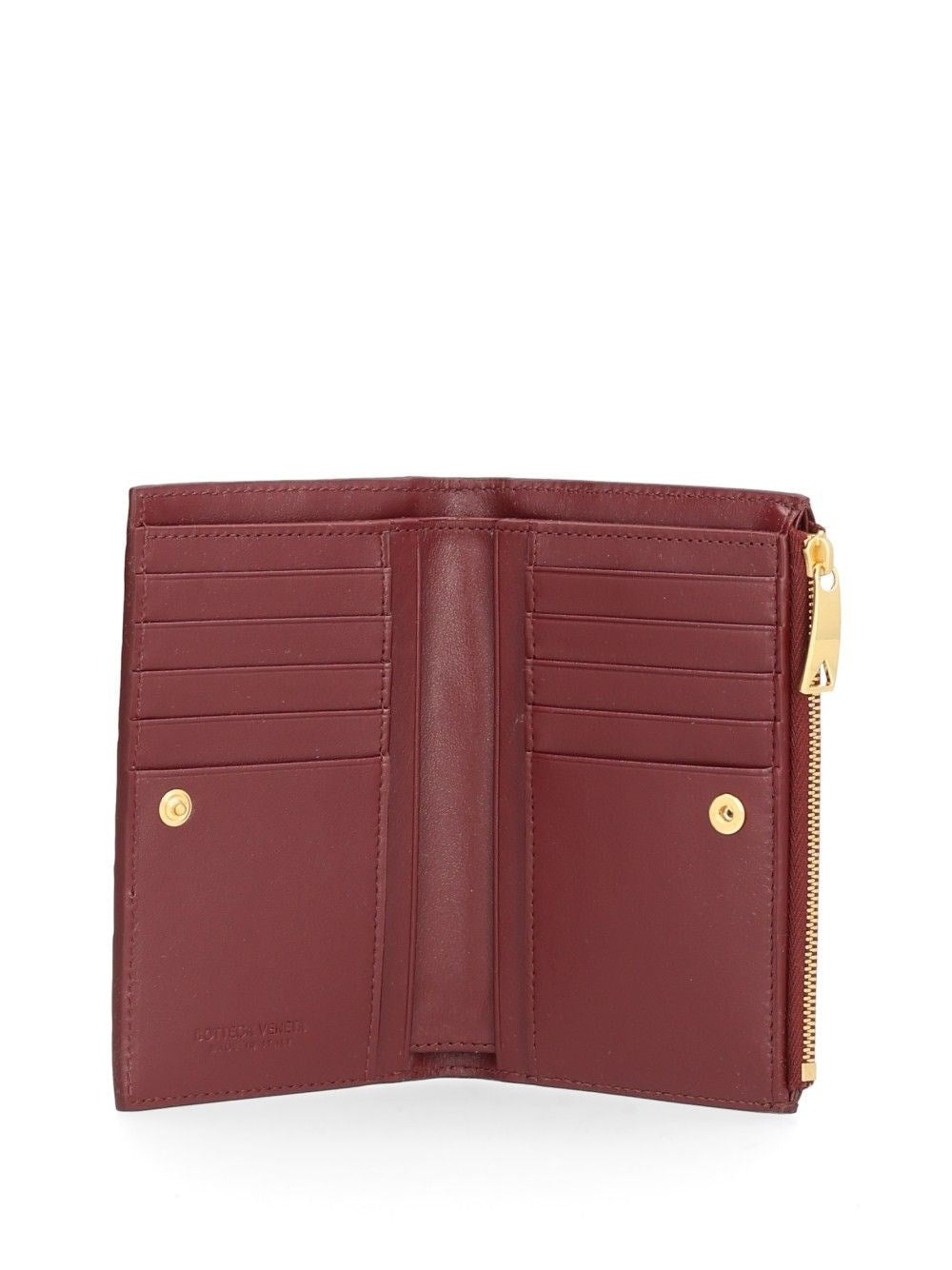 Bottega Veneta Women Medium Bi-Fold Braided Wallet