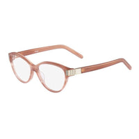 Chloe Eyeglasses Cat Eye Full Rim, Striped Pink Frame and Clear Demo Lens Lens CE2654674
