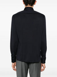 Brunello Cucinelli Men Jersey Shirt With Spread Collar