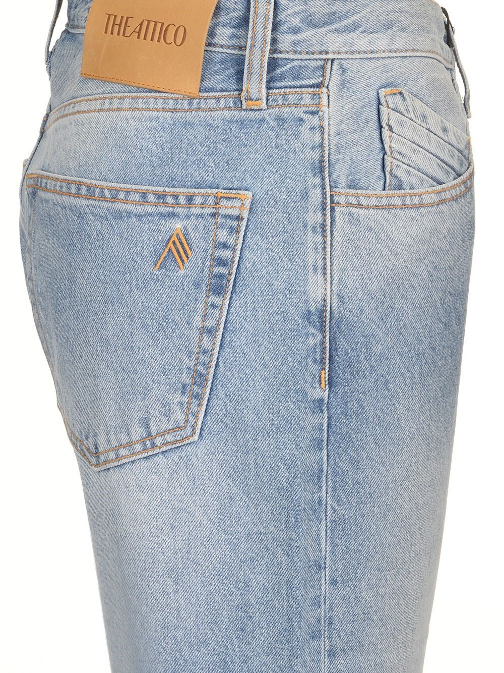 The Attico Women Coated Jeans