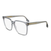 Victoria Beckham Eyeglasses Square Full Rim, Transparent Grey Frame and Clear Demo Lenses Lens VB2669037