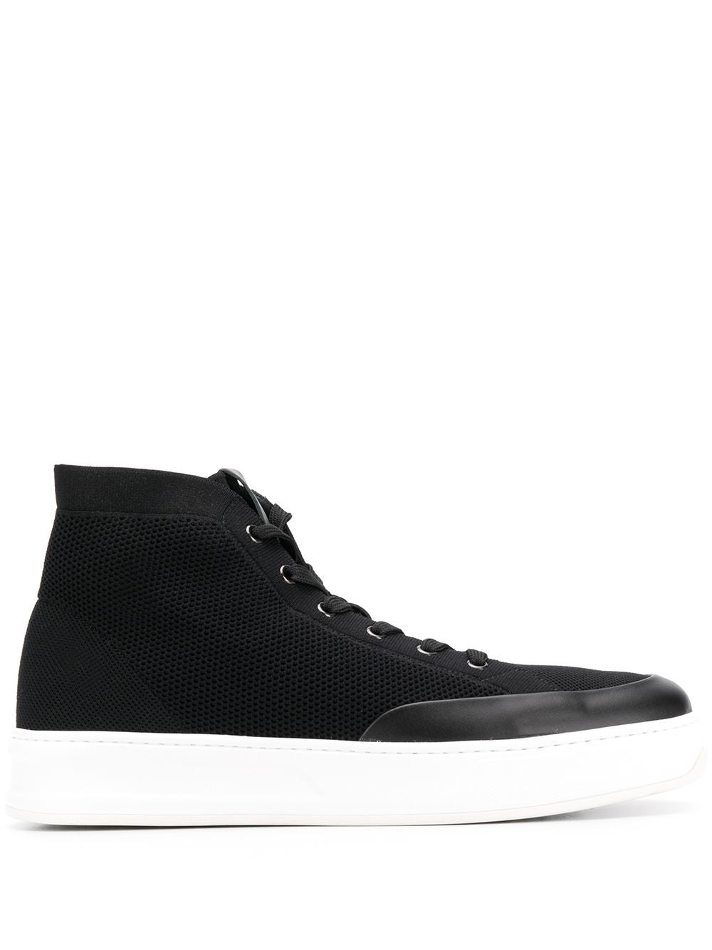 Tods Tod's Mesh and Leather Lace-Up High-Top Sneakers