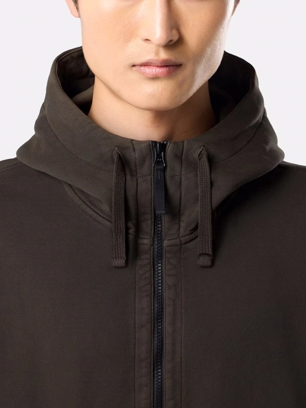 Stone Island Men Organic Cotton Fleece Hoodie Sweatshirt