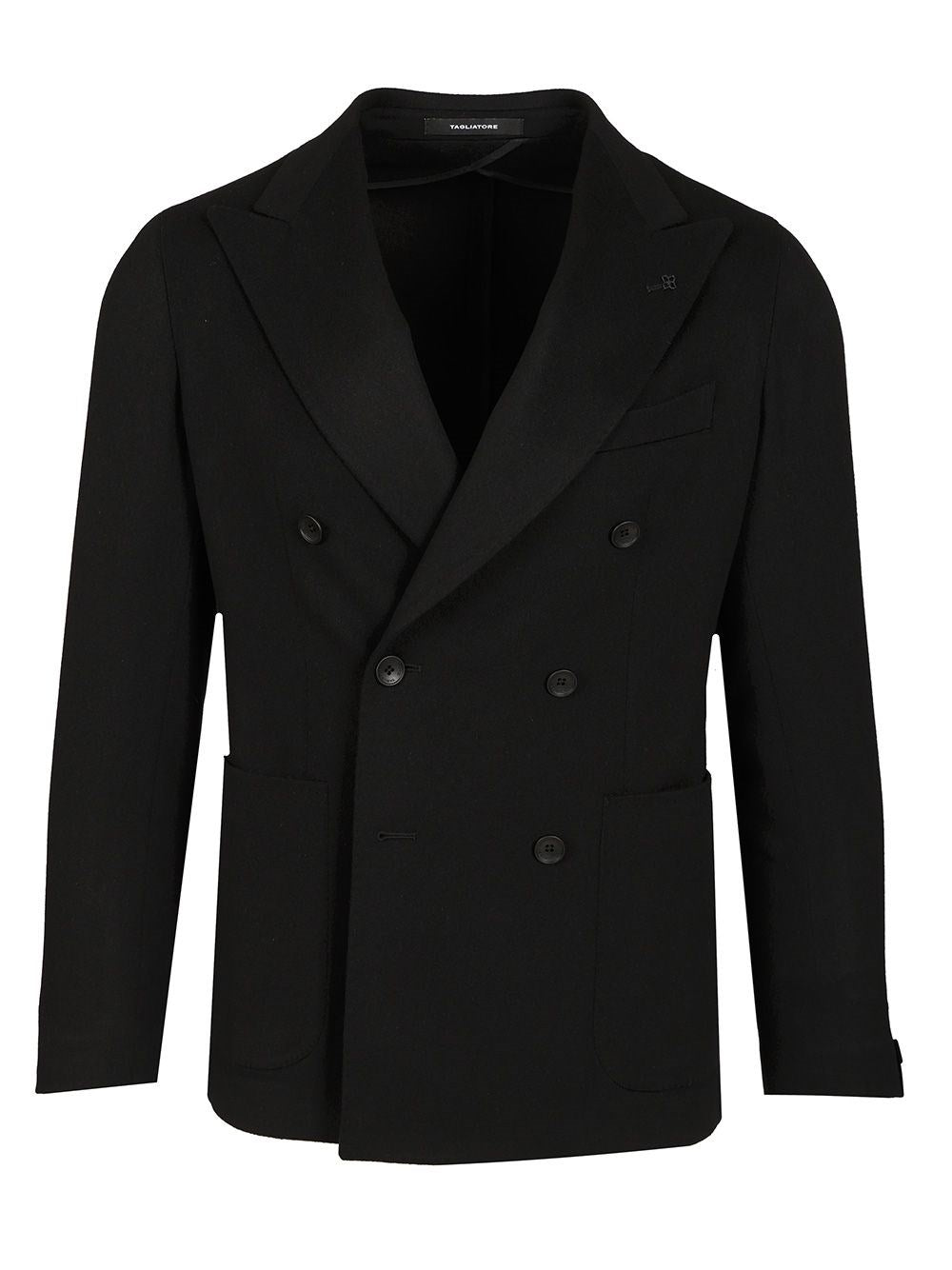 Tagliatore Men Double-Breasted Wool And Cashmere Blazer