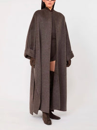 Max mara Max Mara Women Oversized Coat In Camel And Mohair
