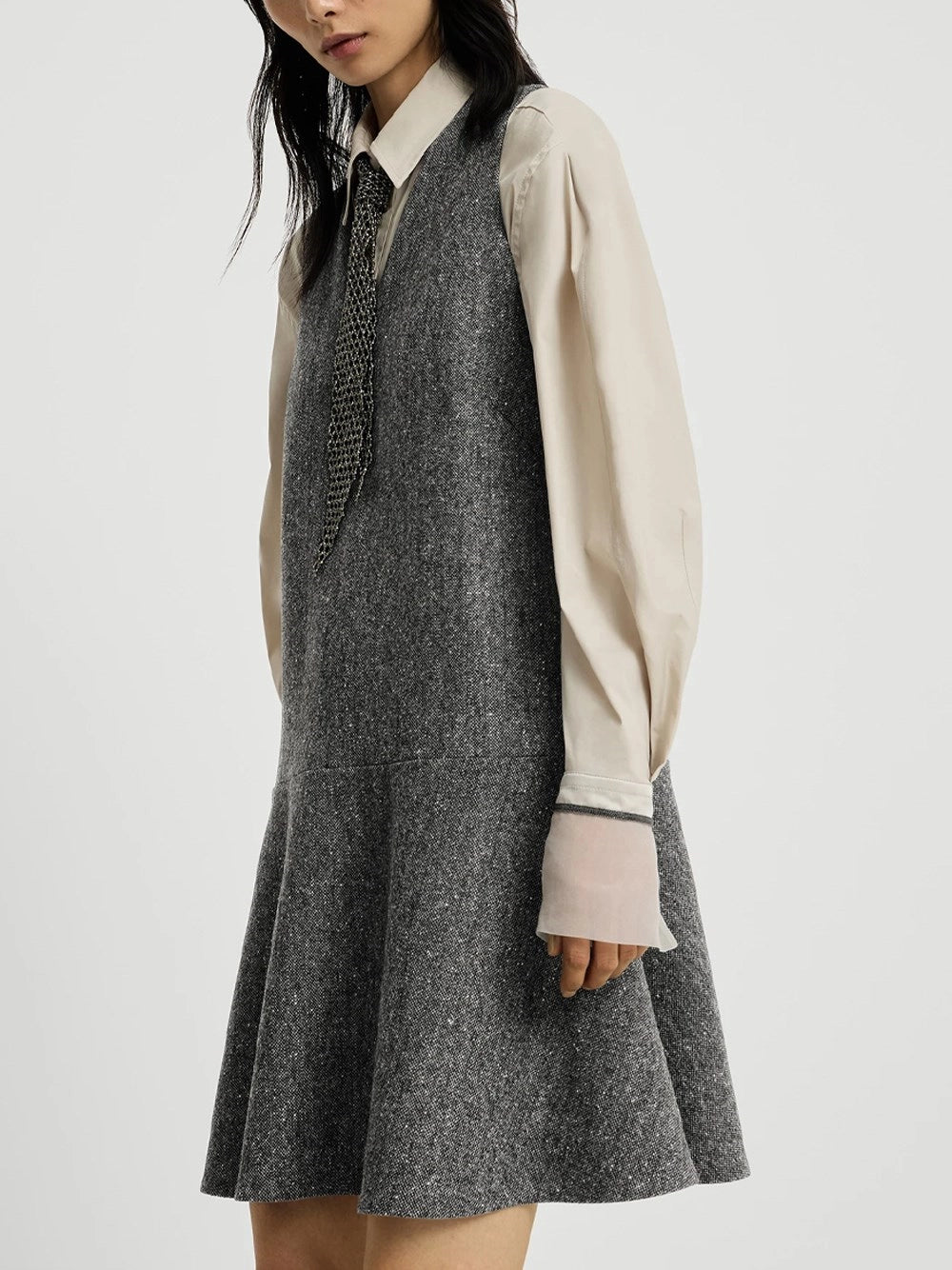Brunello cucinelli Brunello Cucinelli Women Virgin Wool Donegal Mini Dress