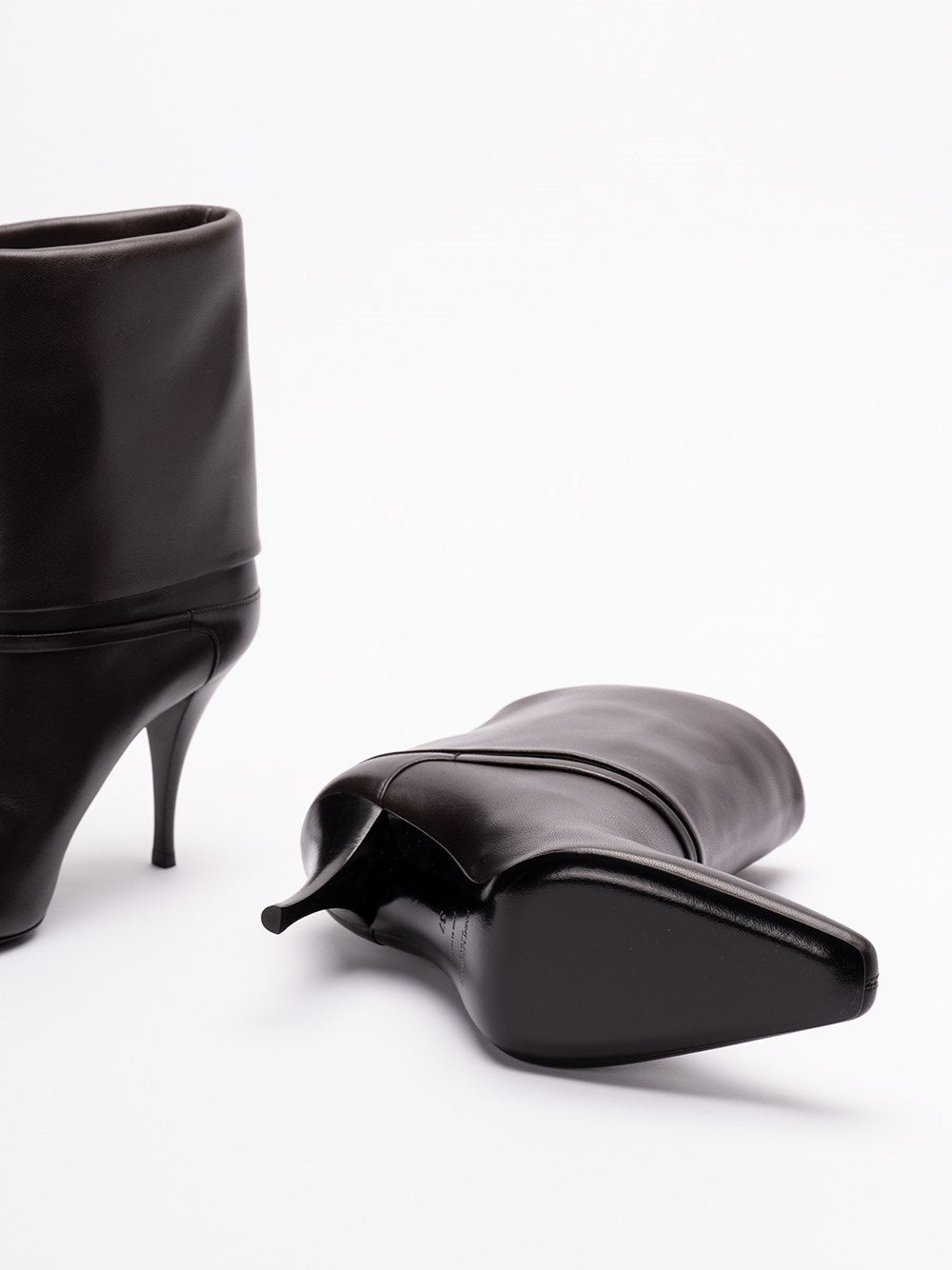 Saint Laurent Women Niki Booties In Smooth Leather
