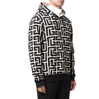 Balmain Balmain Monogrammed Hooded Sweatshirt Men