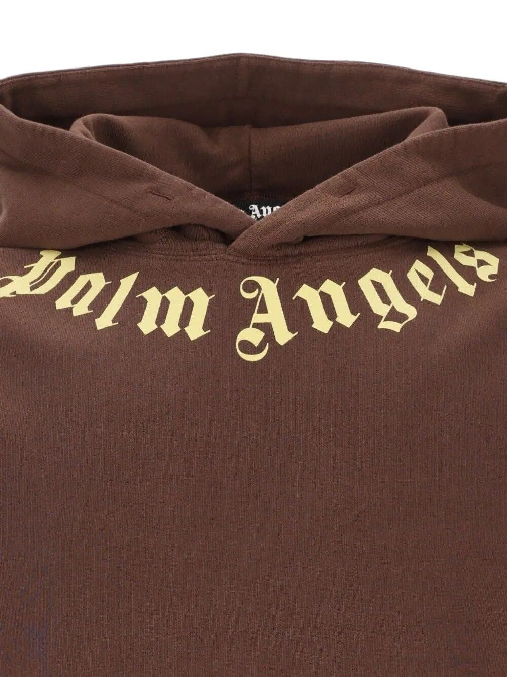 Palm Angels Men Neck Logo Hoodie