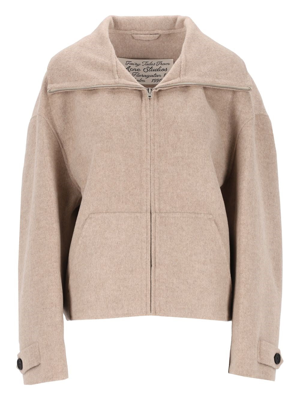 Acne Studios Women Wool Pea Coat With Zip