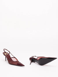 Saint Laurent Women Renee Slingback Pumps In Mesh