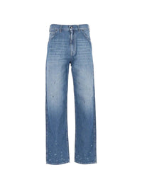 Maison Margiela Men Treated Denim Jeans