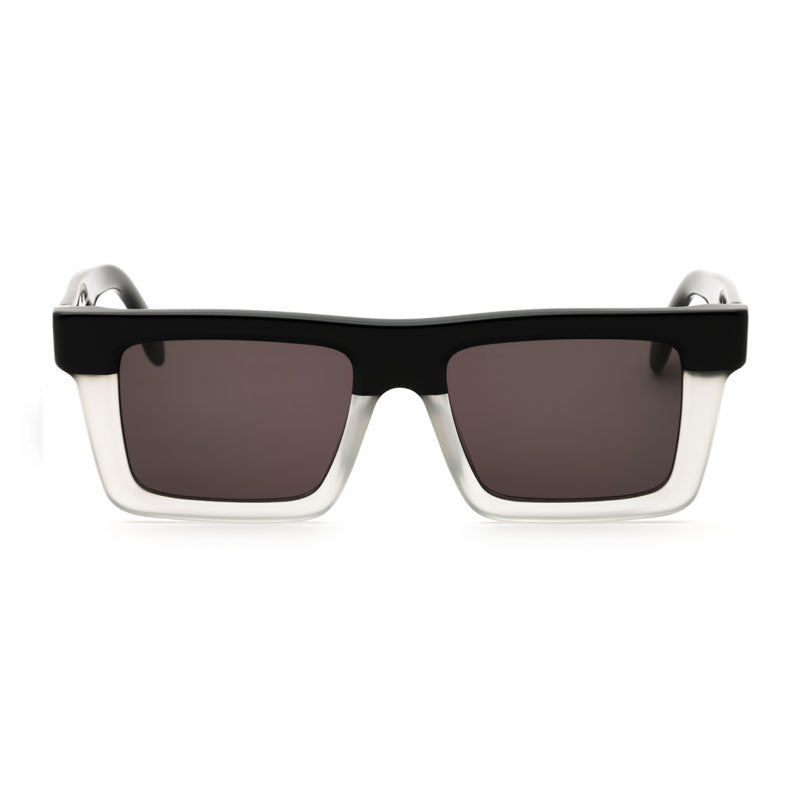 Palm Angels Sunglasses Square Full Rim, Black Grey Frame and Dark Grey Lens PERI109NAPA0907
