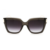 Chopard Sunglasses Square Full Rim, Shiny Transparent Grey Frame and Grey Gradient Lens SCH353M0840