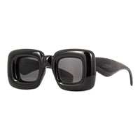 Loewe Sunglasses Square Full Rim, Shiny Black Frame and Smoke Lens LW40098I01A