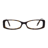 Tiffany & Co. Tiffany & Co. Eyeglasses Rectangle Full Rim, Dark Havana Frame and Clear Demo Lenses Lens TF20168015