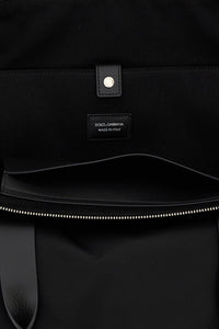 Dolce & Gabbana Men Media Logo Patch Shopping Bag