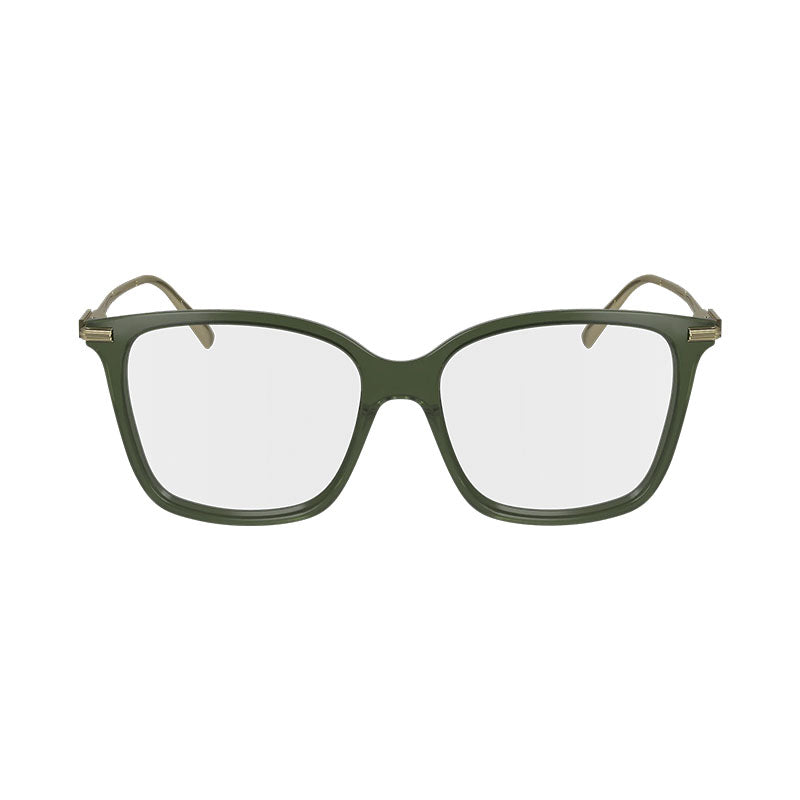Salvatore Ferragamo Eyeglasses Square Full Rim, Black Frame and Clear Demo Lenses Lens SF2992001