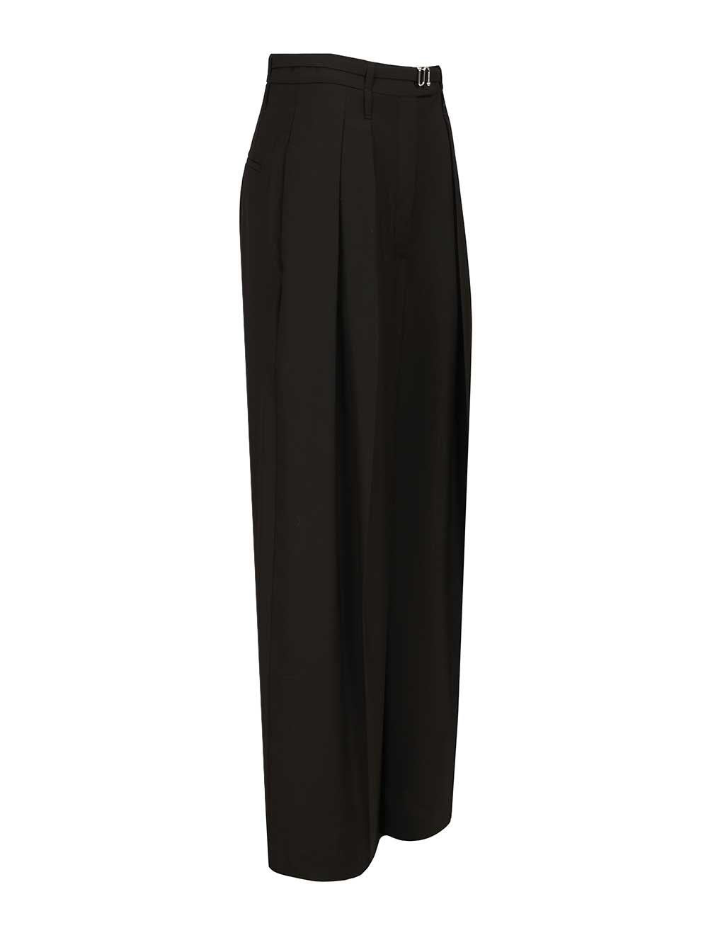 Sportmax Women Wide-Leg Trousers In Stretch Wool