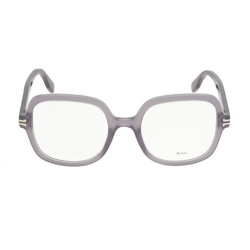 Marc Jacobs Eyeglasses Square Full Rim, Light Grey Frame and Clear Demo Lenses Lens MJ10580KB700